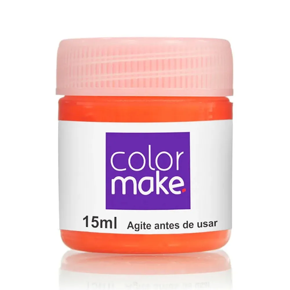 Tinta Facial Pintando A Cara Líquida Laranja 15ml