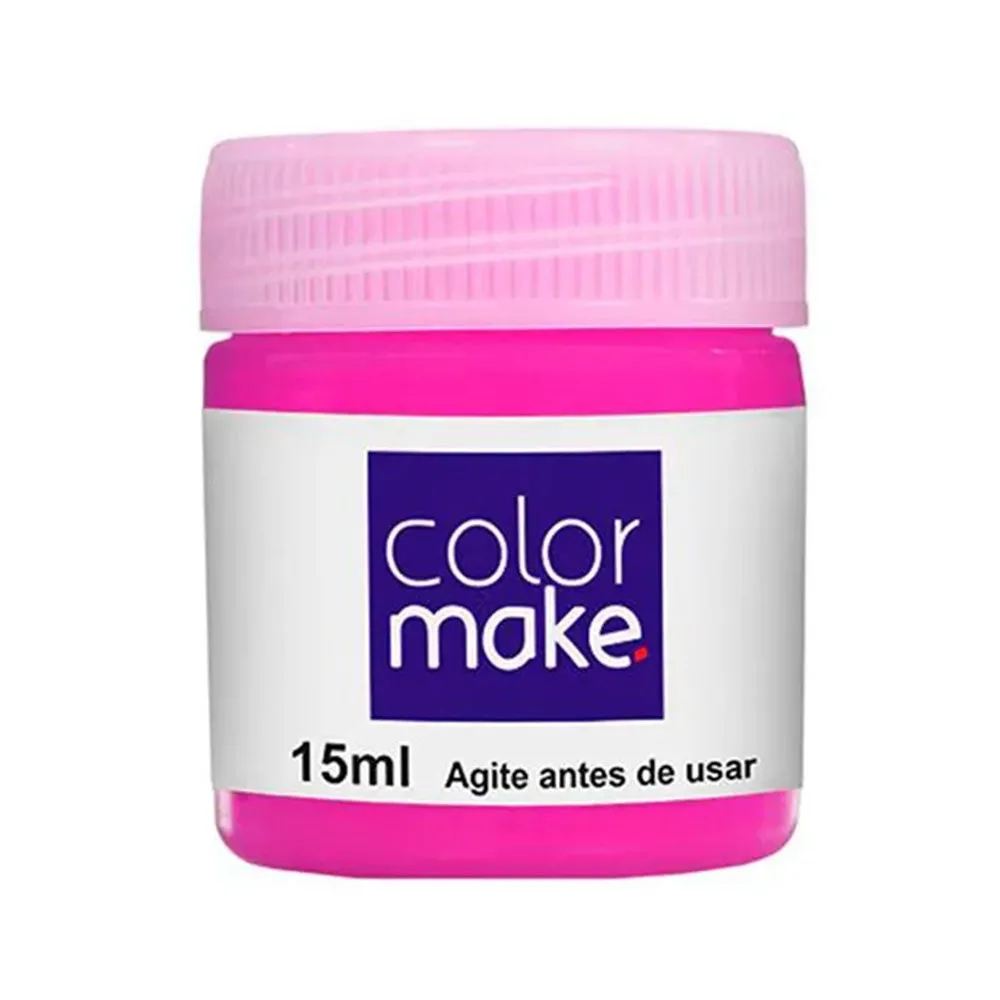 Tinta Facial Pintando A Cara Líquida Pink 15ml