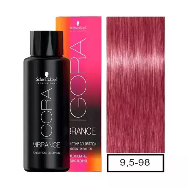 Schwarzkopf Igora Vibrance 9,5-98 Louro Pastel Violeta Vermelho 60ml