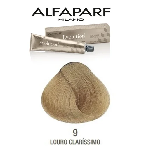 Tintura Alfaparf 9 Evolution Louro Claríssimo 60ml