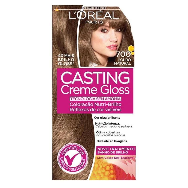 Tintura Casting Creme Gloss 700 Louro Natural L'Oréal Paris