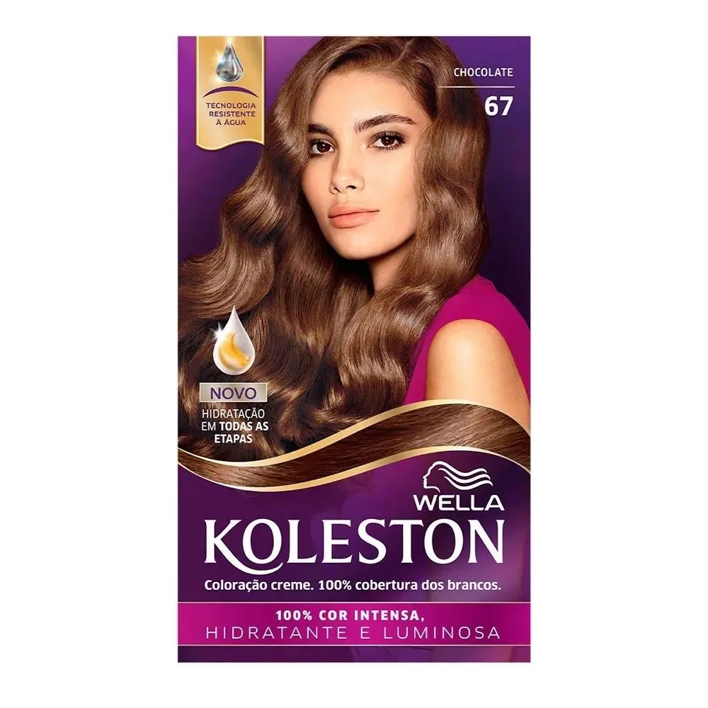 Tintura Wella Koleston Kit Creme 67 Chocolate