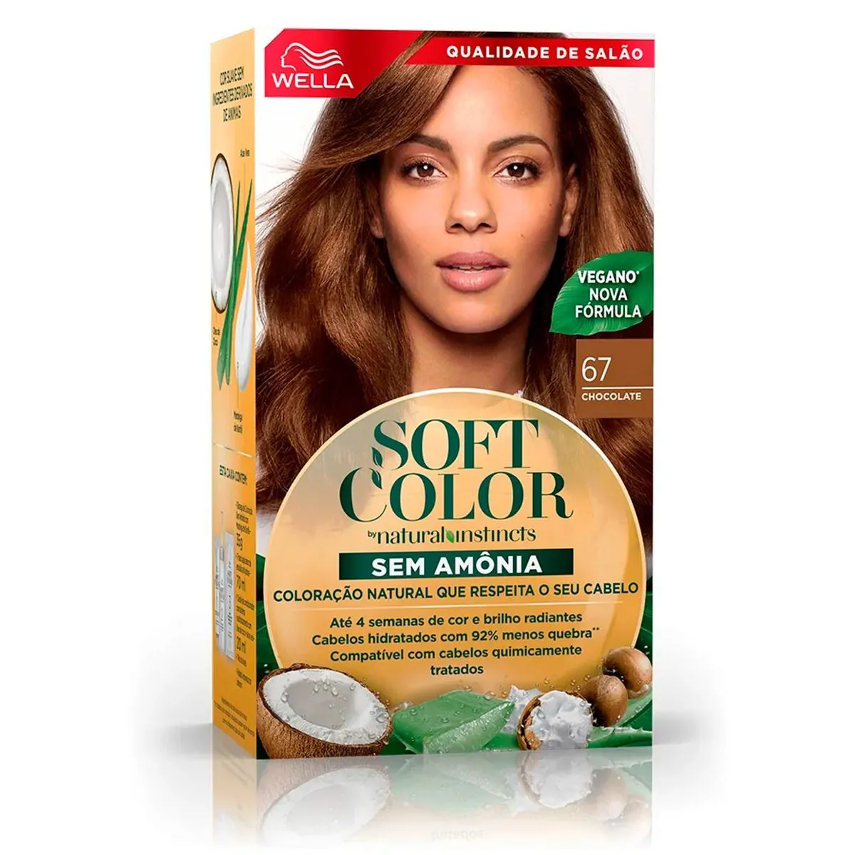 Tintura Wella Soft Color Kit Creme Sem Amônia 67 Chocolate