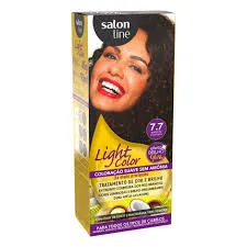 Coloração Light Color Salon Line Marrom Dourado 7.7