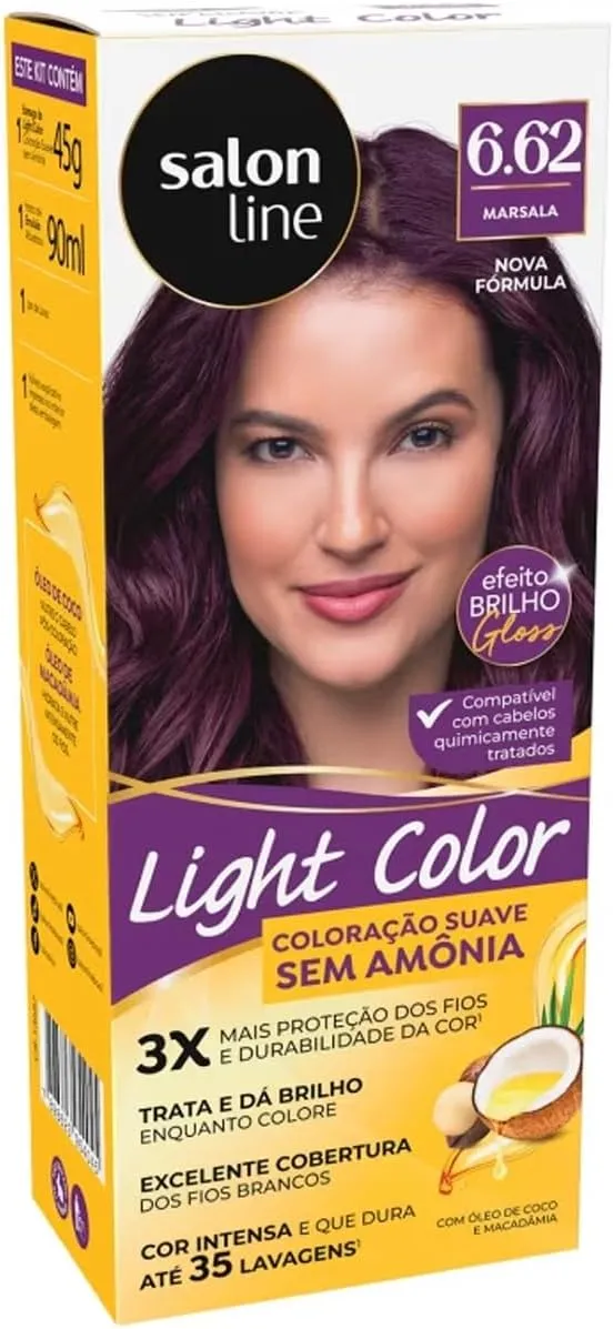 Coloração Light Color Salon Line Vermelho Marsala 6.62