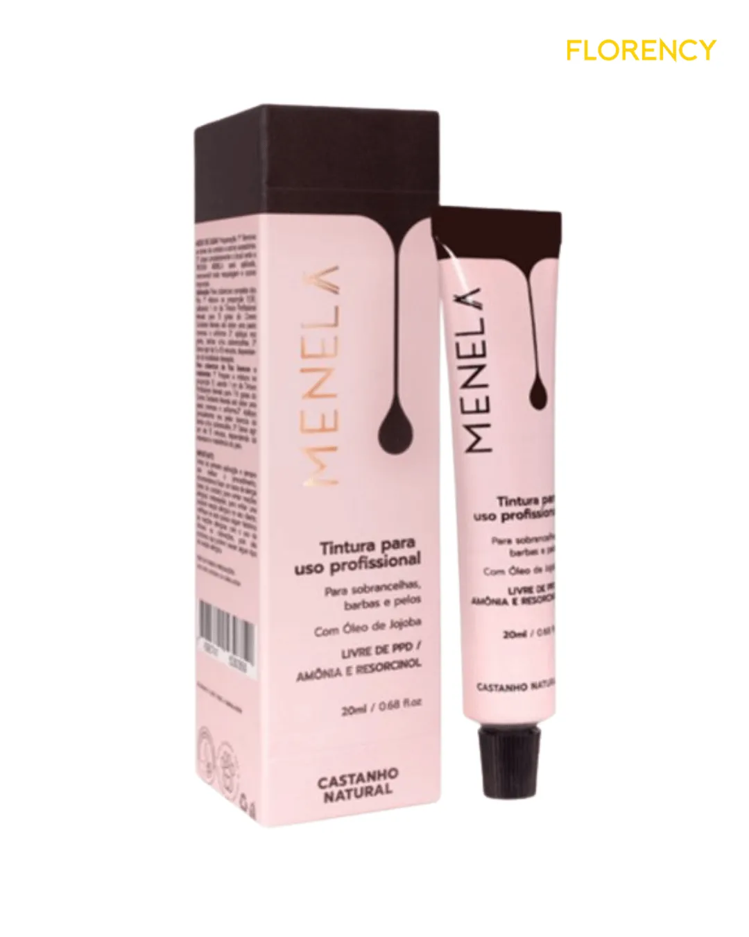 Tintura Para Sobrancelha Menela Castanho Natural 20ml