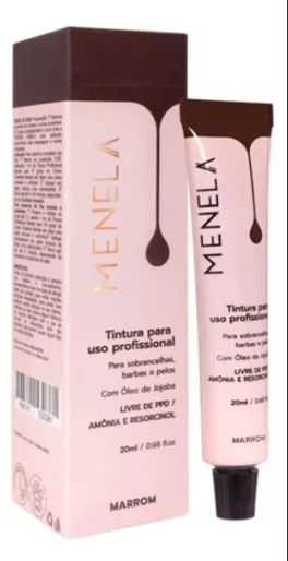 Tintura Para Sobrancelha Menela Marrom 20ml
