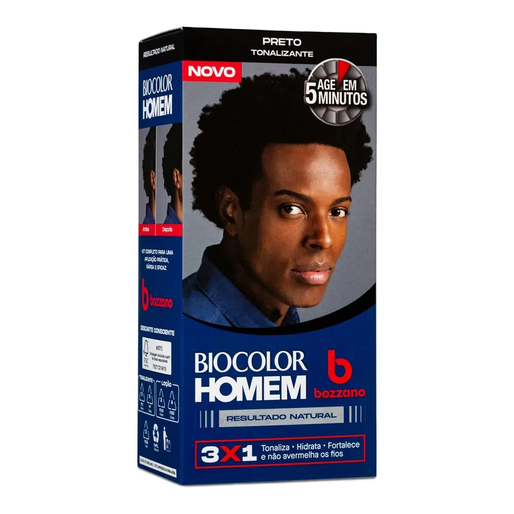Tonalizante Biocolor Homem Preto