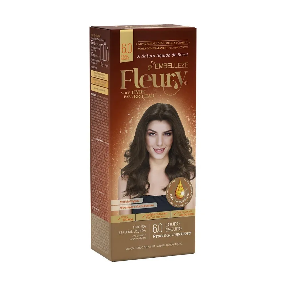 Tonalizante Fleury 6.0 Louro Escuro