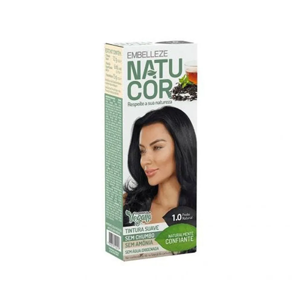 Tonalizante Natucor Kit 1.0 Cha Preto