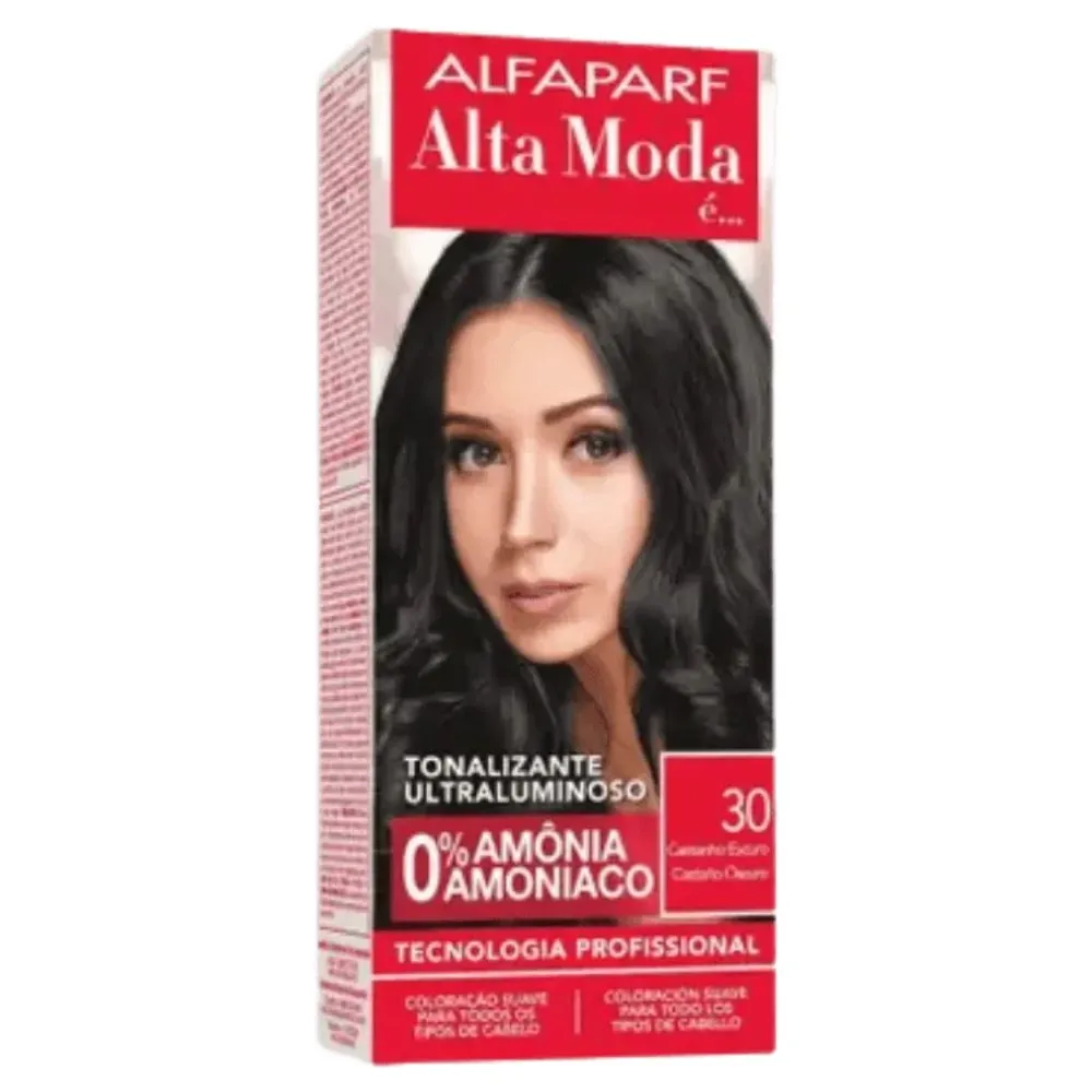 Tonalizante Ultraluminoso Castanho Escuro 30 Alta Moda Alfaparf 120g