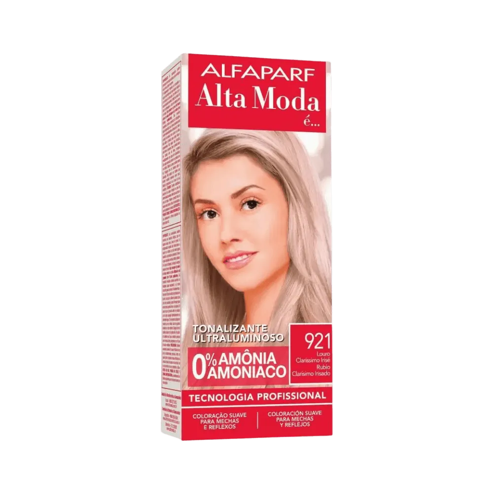 Tonalizante Ultraluminoso Loiro Claríssimo Irisé 921 Alta Moda Alfaparf - 120g