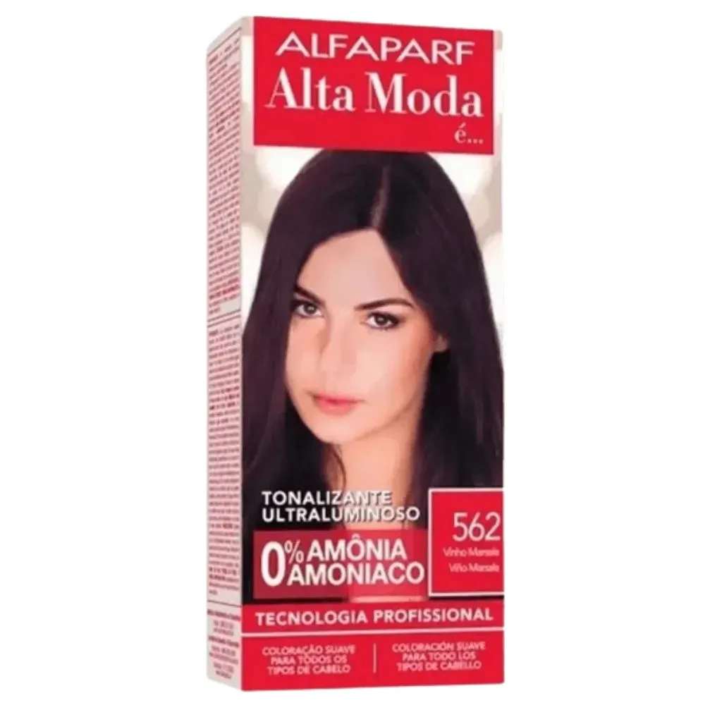 Tonalizante Ultraluminoso Vinho Marsala 562 Alta Moda Alfaparf - 120g