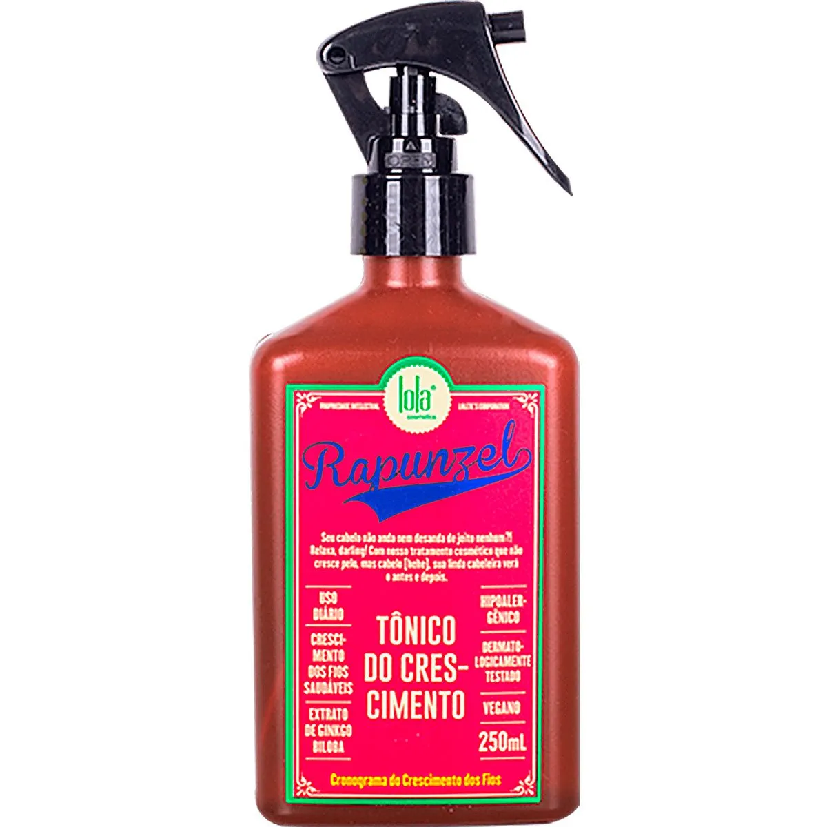 Tônico de Crescimento Capilar Lola Cosmetics Rapunzel 250ml