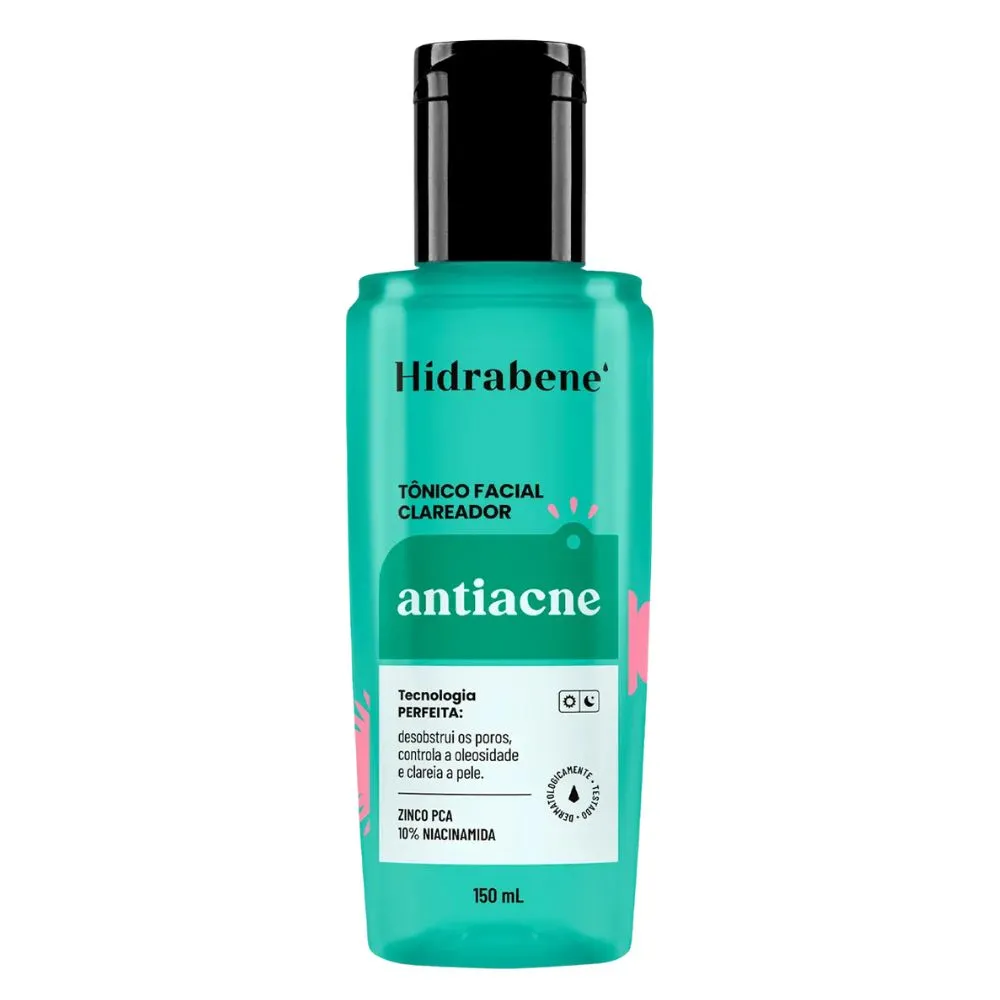 Tônico Facial Clareador Hidrabene Antiacne 150ml