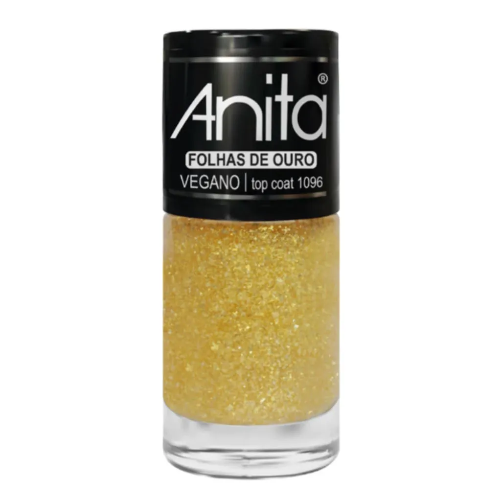 Esmalte Top Coat Anita Folha De Ouro 10ml