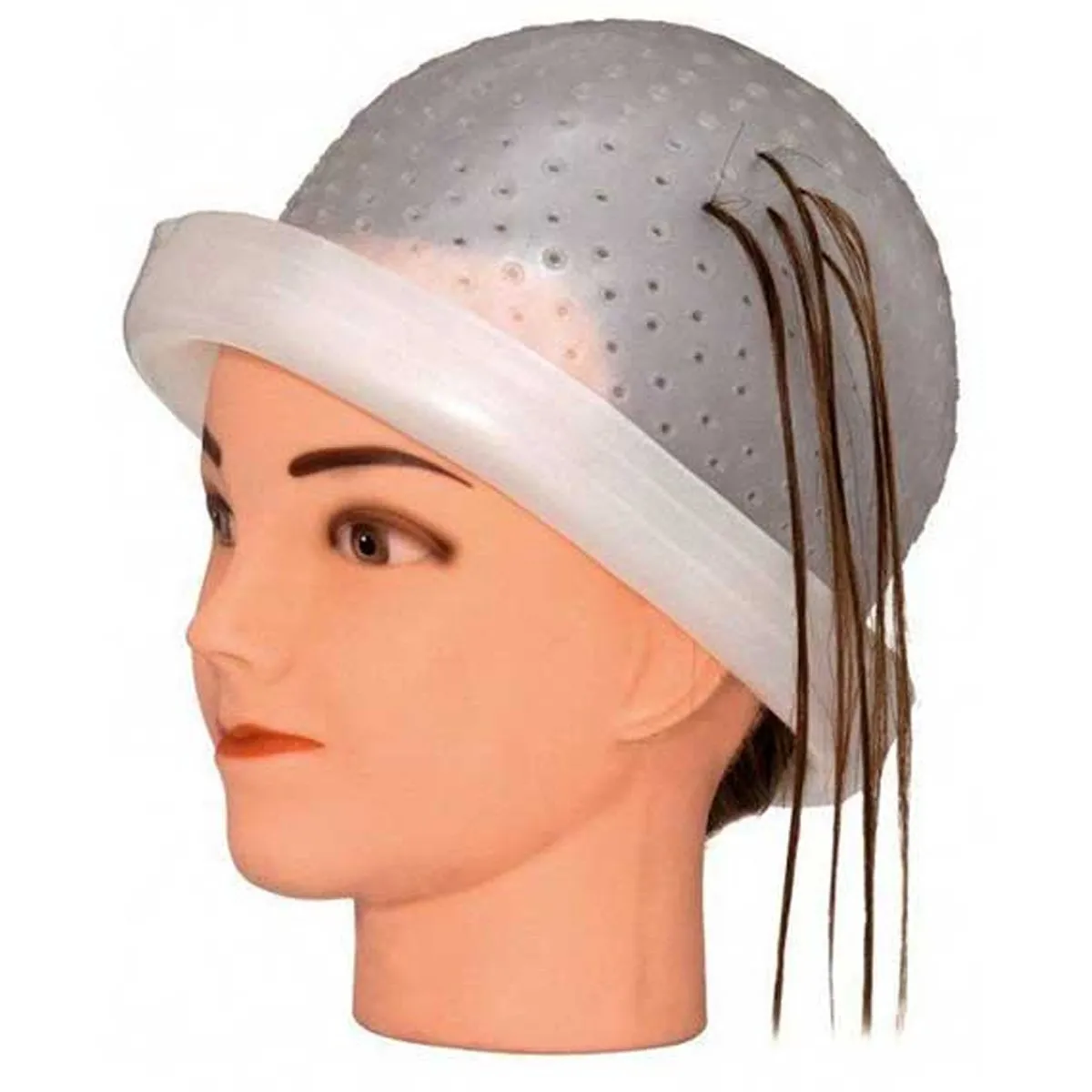 Touca Para Mechas Ingrid Com Agulha Modelo Magicap Transparente