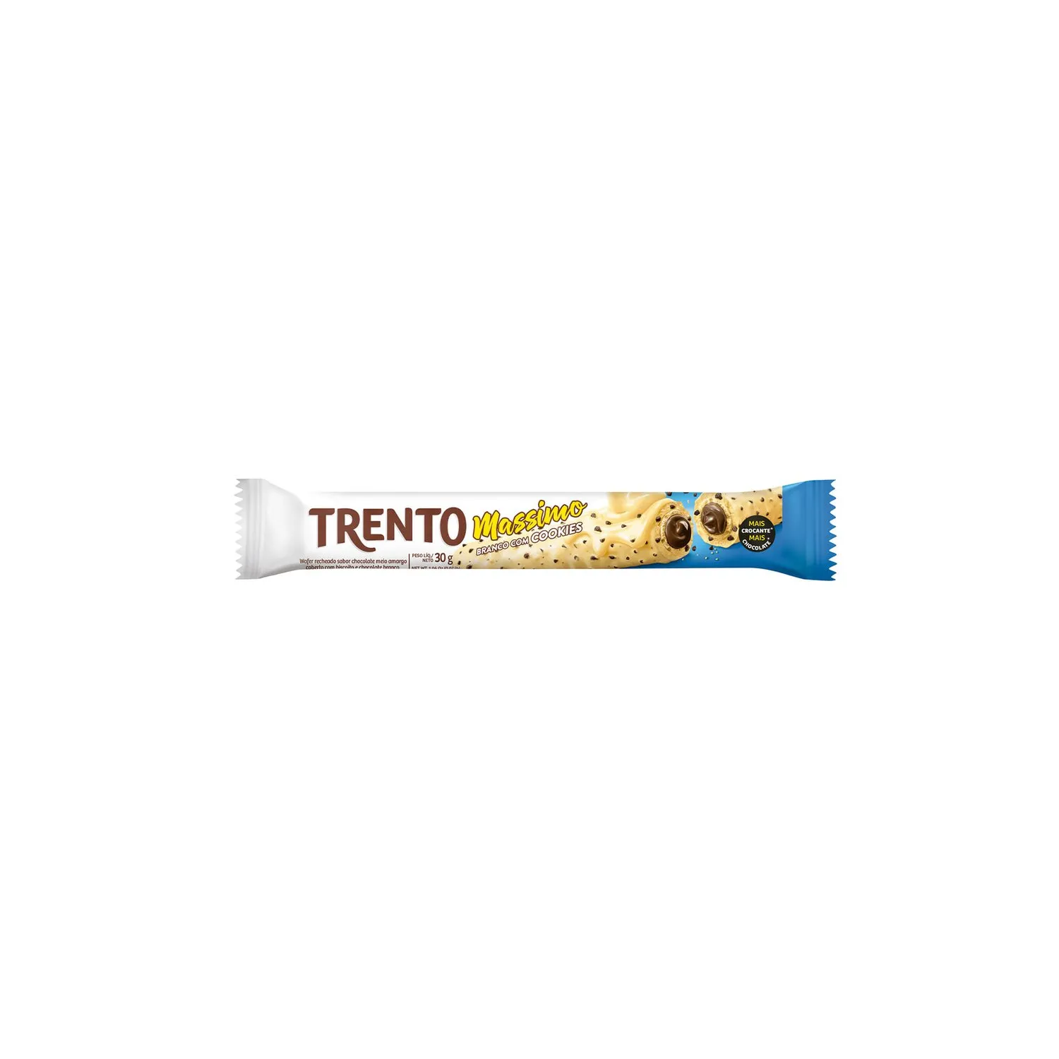 Trento Massimo Chocolate Branco com Cookies 30g