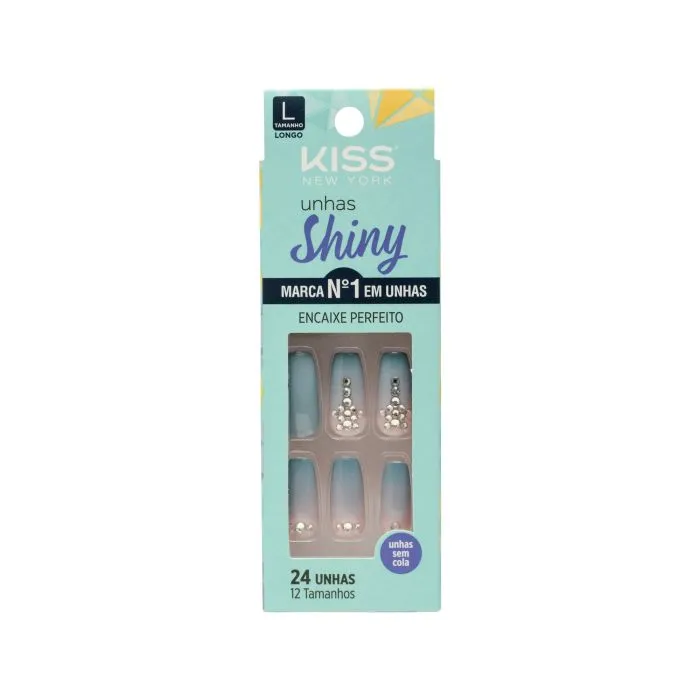 Unhas Kiss Shiny Pérola