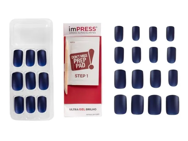 Unhas Postiças Kiss New York ImPRESS Média Look At Me com 24