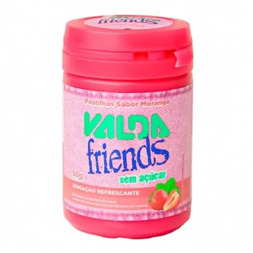 Valda Friends Morango Sem Açúcar 50g