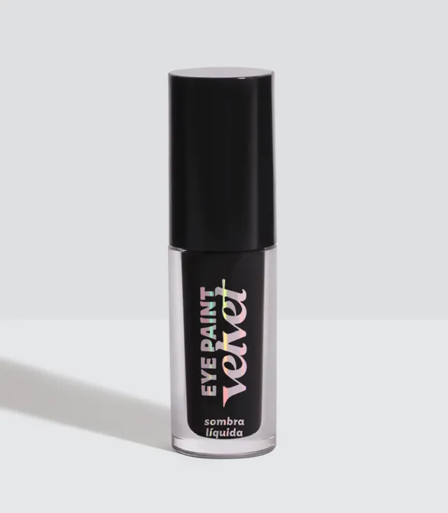 Sombra líquida eye paint velvet preto 4ml - Dailus