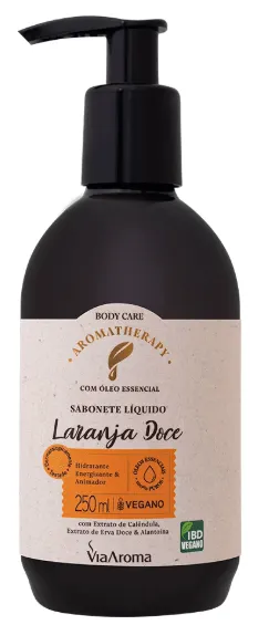 Via Aroma Sabonete Líquido Aromatherapy Laranja Doce 250ml