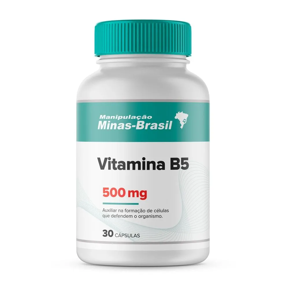 Vitamina B5 500 Mg - 30 Cápsulas