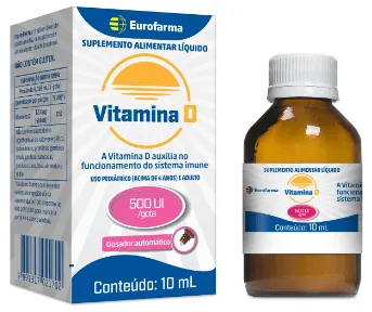 Vitamina D 500UI em Gotas Eurofarma 10ml
