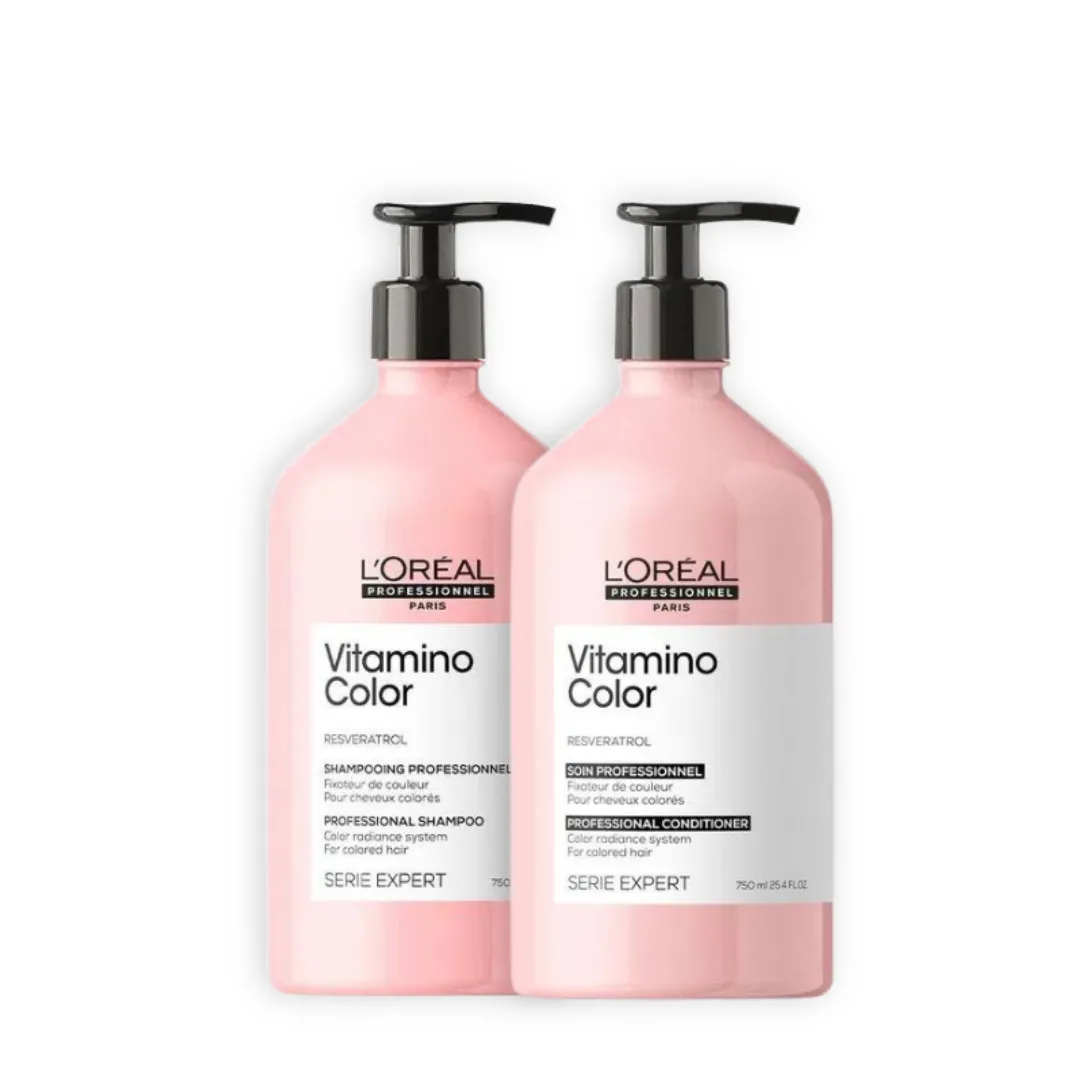 Kit Loreal Vitamino Cabelos Coloridos Sham e Cond 750ml | Linda