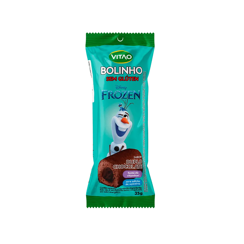 Vitao Bolinho Sem Glúten Duplo Chocolate Disney 35G