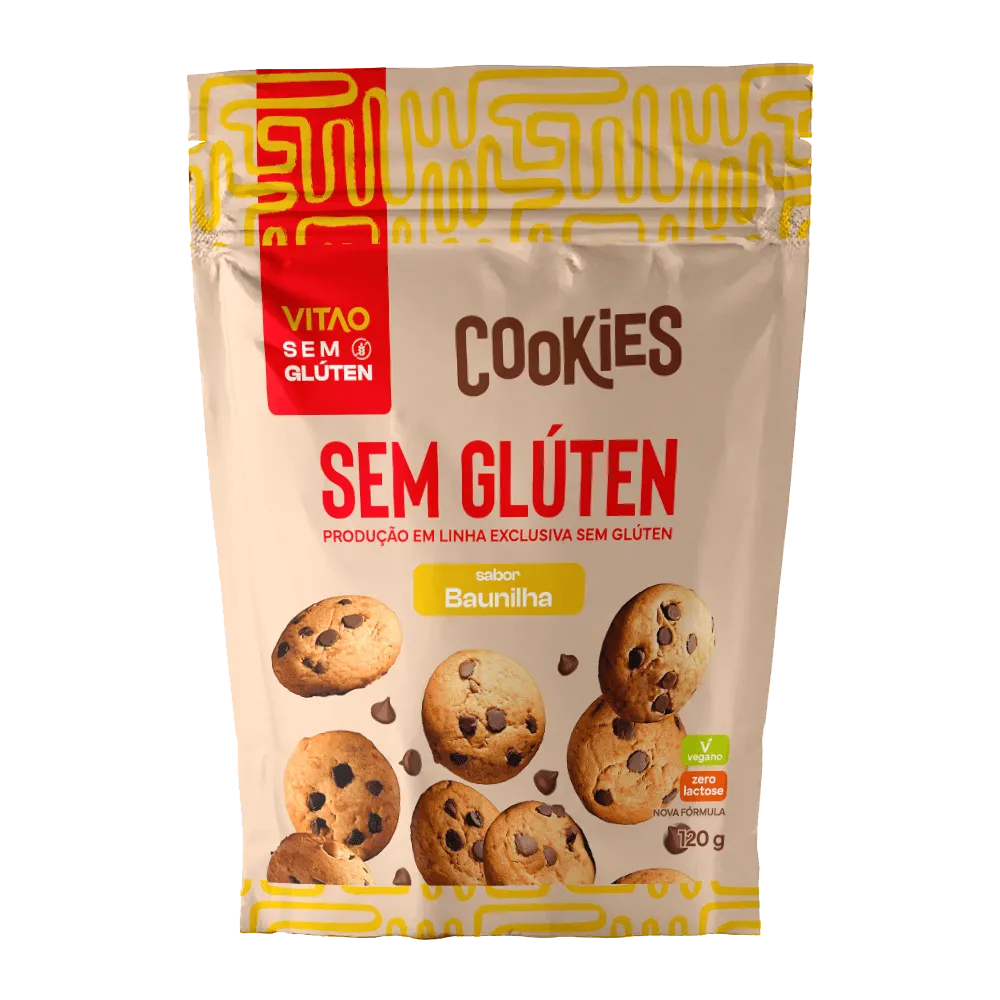 Vitao Cookies Baunilha Sem Glúten 120g