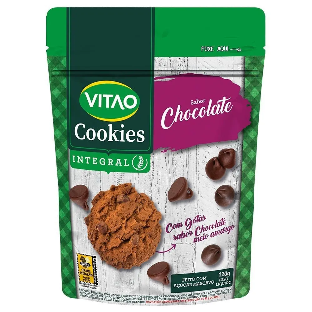 Vitao Cookies Cacau Integral 120g