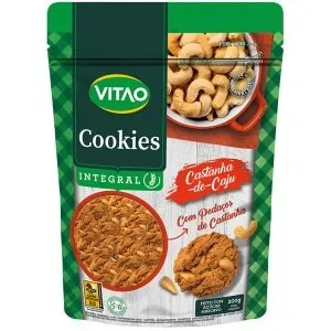 Vitao Cookies Castanha do Caju Integral 120g