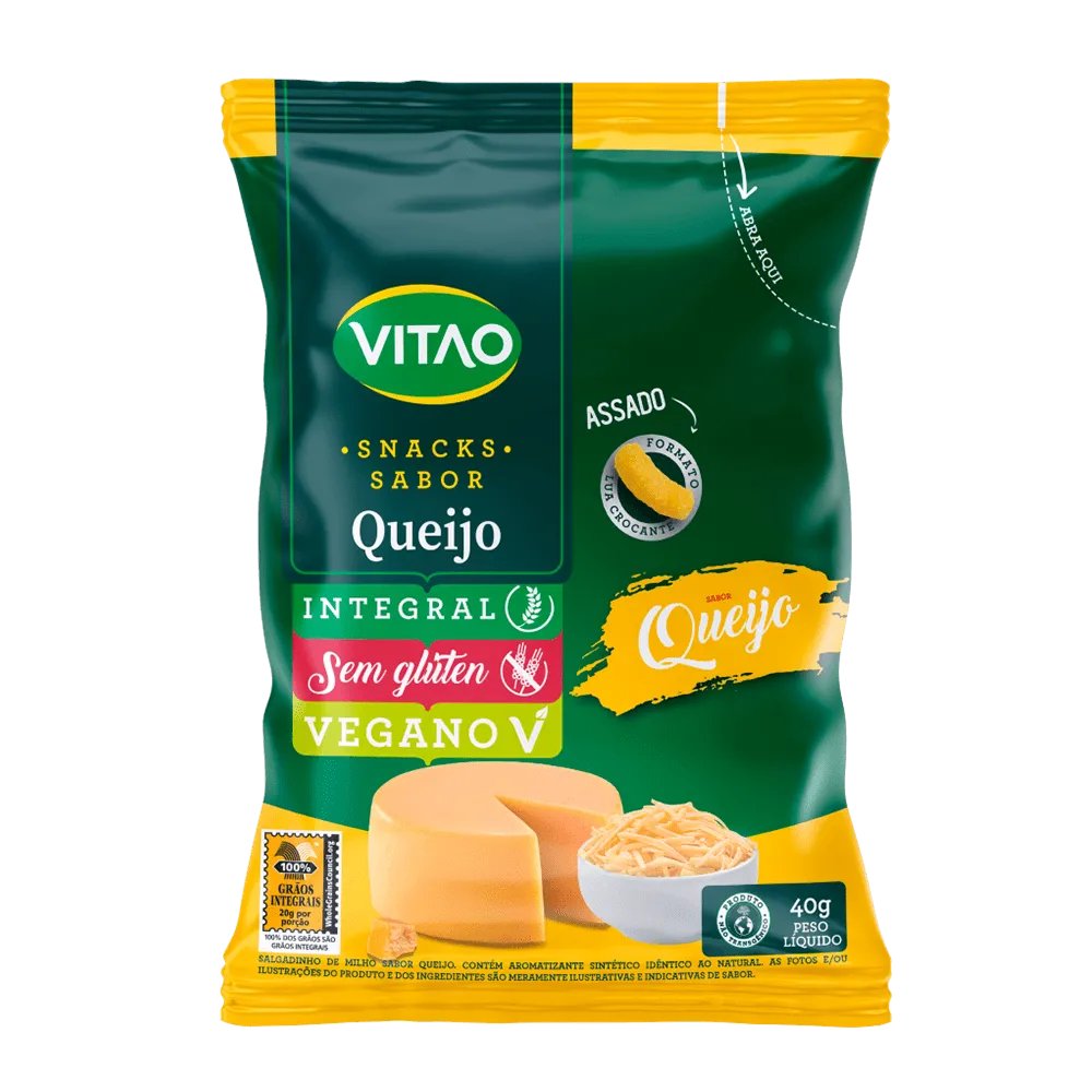 Vitao Snacks Integral Queijo 40g