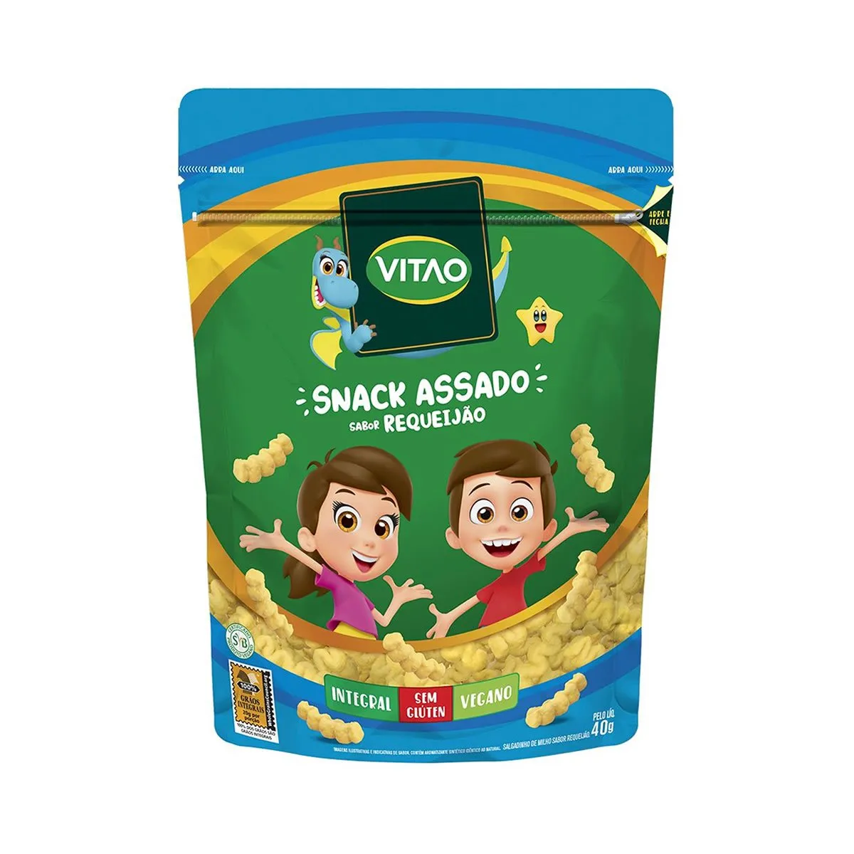Vitao Snacks Kids Integral Requeijão 40g