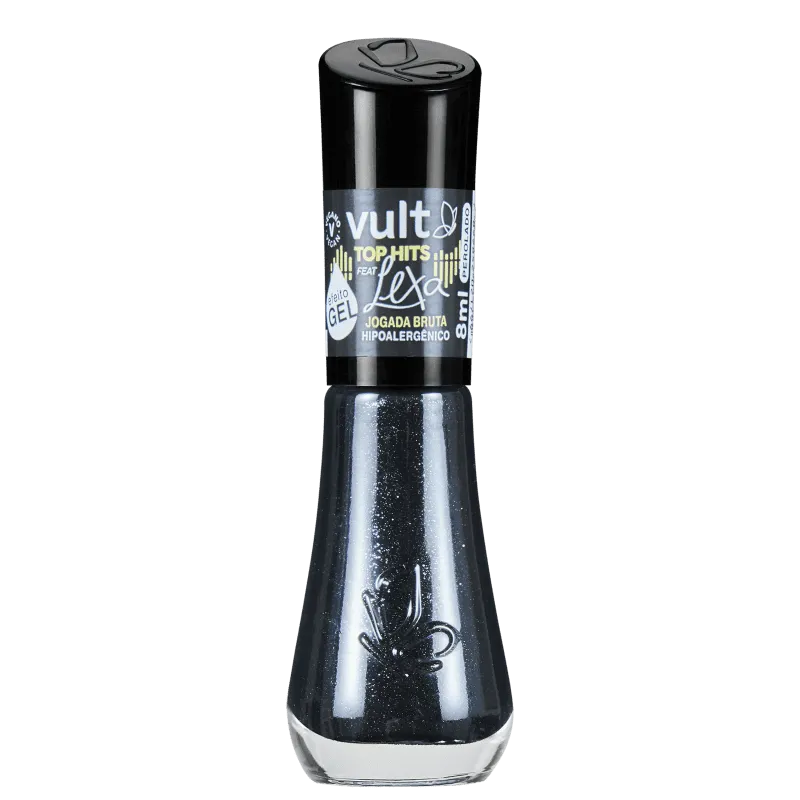 Vult Esmalte Perolado Preto Jogada Bruta Top Hits feat Lexa 8ml