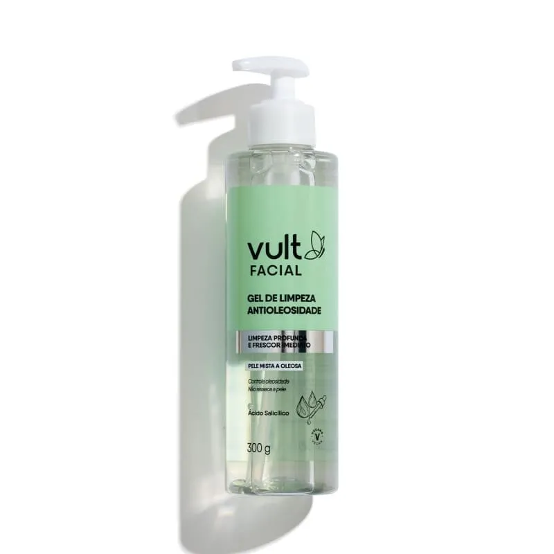 Vult Gel de Limpeza Antioleosidade Facial 300g