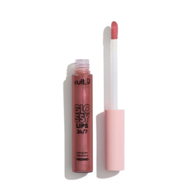 Vult Gloss Labial Pêssego Cintilante Glossy Lips 24/7 5,2ml