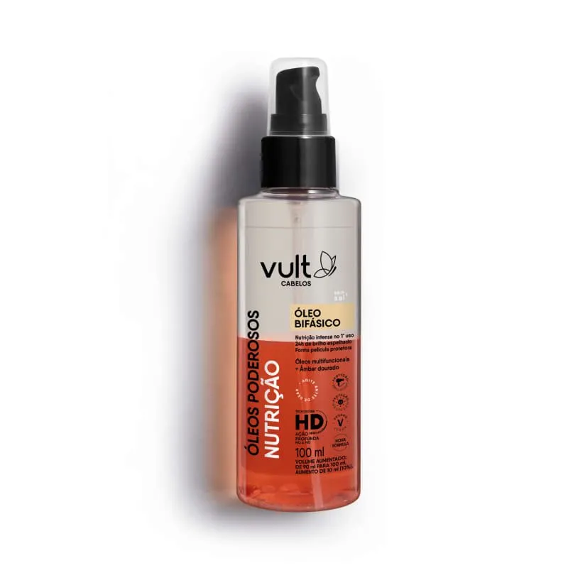 Vult Óleo Bifásico Vult Cabelos Óleos Poderosos Nutrição 90ml