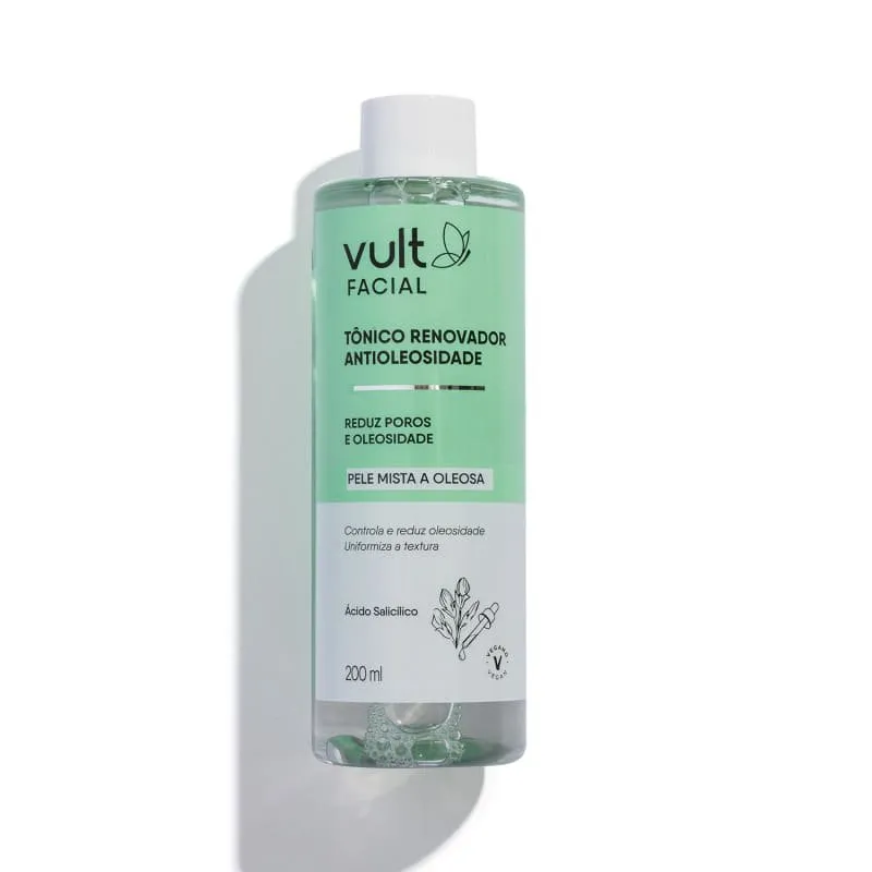 Vult Tônico Renovador Facial Antioleosidade 200ml