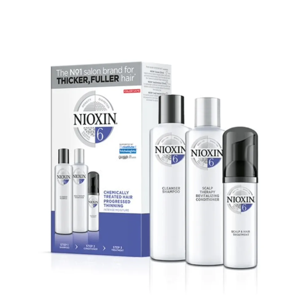 Nioxin Kit Sistema 6 Sh 300ml + Cond 300ml + Leave-in 100ml