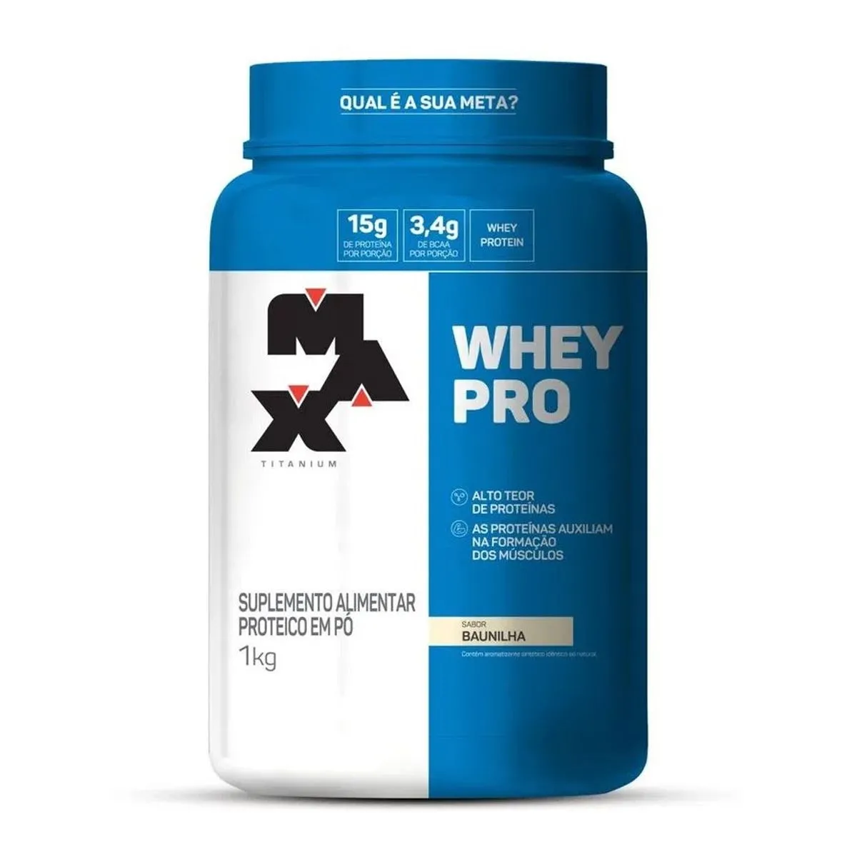 Whey Protein Baunilha 1KG Max Titanium