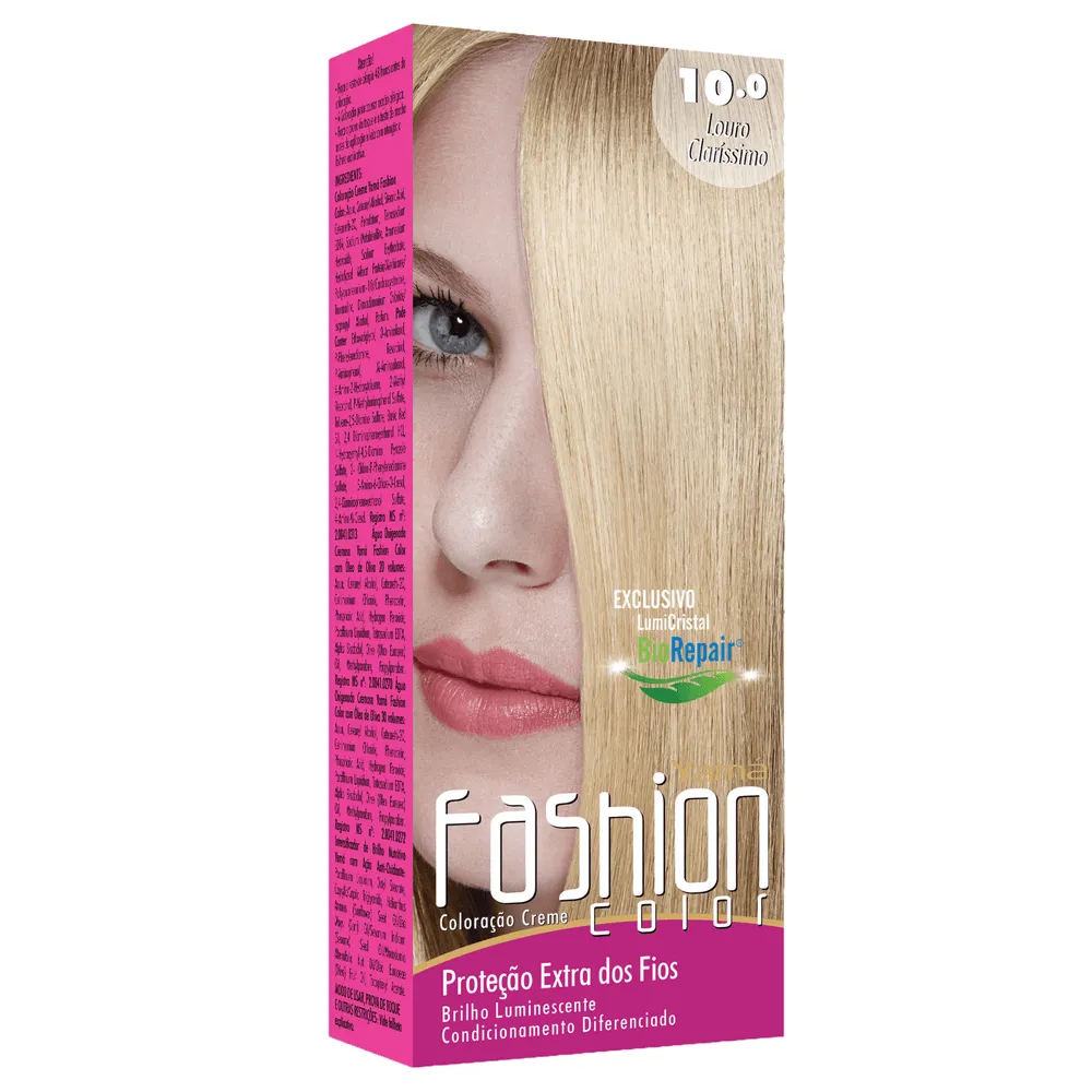 Yama Fashion Color Coloração Creme Louro Clarissimo Acinzentado 10.1
