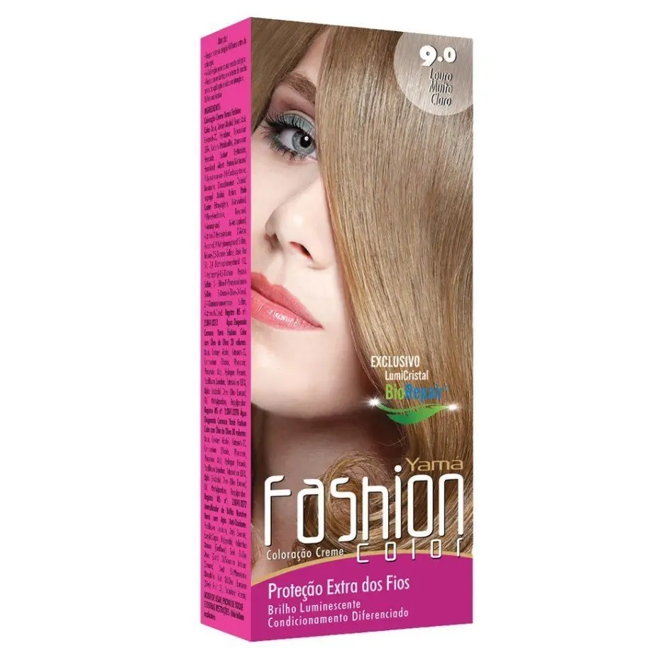 Yama Fashion Color Coloração Creme Louro Muito Claro 9.0