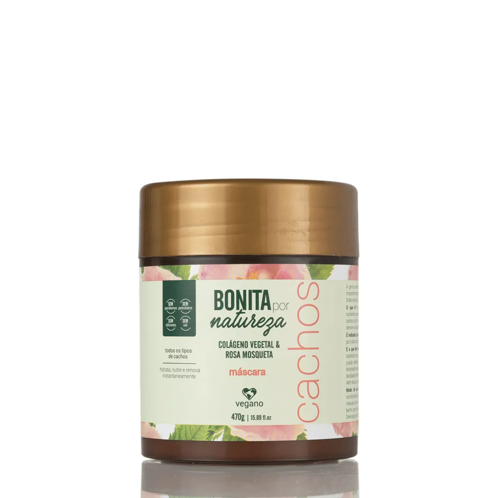 Yenzah Bonita Por Natureza Cachos Rosa Mosqueta Mascara 470ml