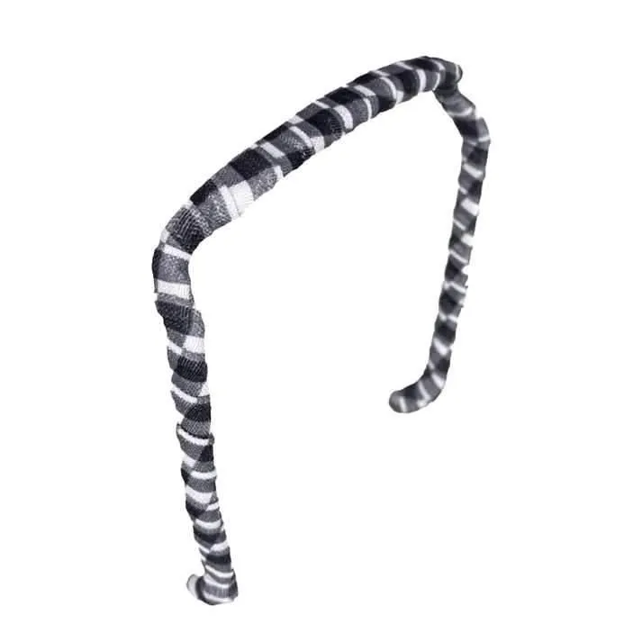 Zazzy Bandz Gingham in White and Black