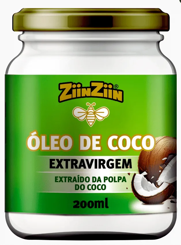 Ziinziin Óleo de Coco Extra Virgem 200ml