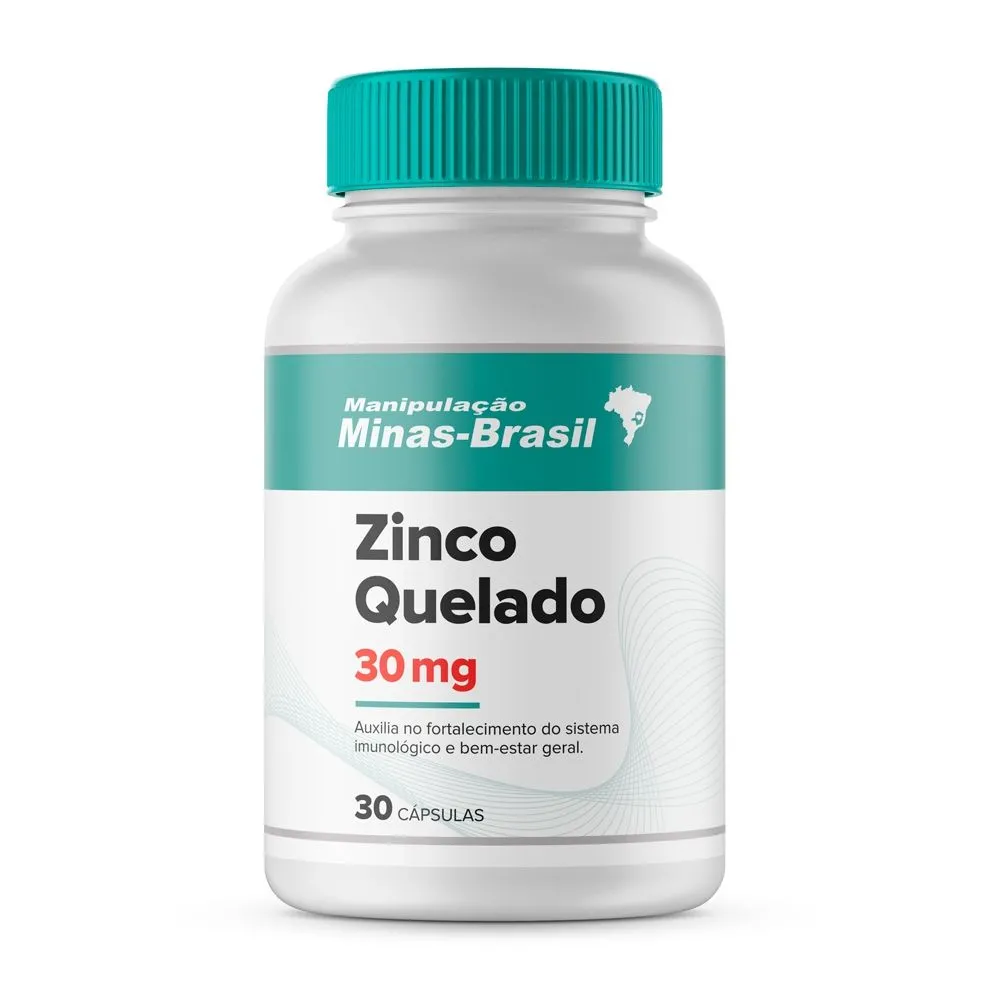 Zinco Quelado 30 Mg - 30 Cápsulas